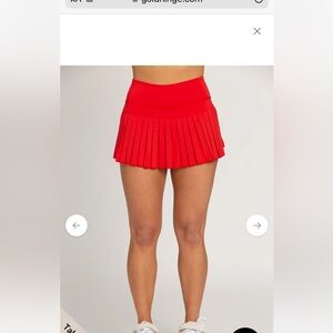 New gold hinge pleated candy skirt